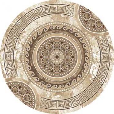 Ковер Valencia Delux d300 - CREAM-BROWN - Круг