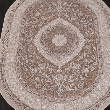 Ковер 03874B - BROWN / BROWN - Овал ARMINA