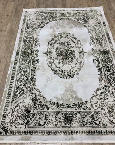 04641B CREAM/D.GREEN DECO