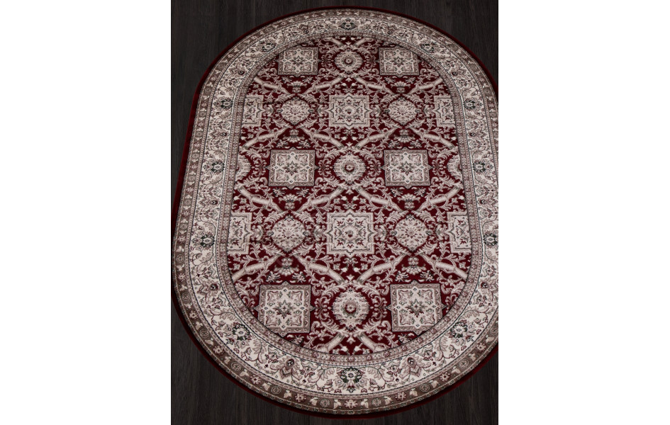 Ковер D868 - RED - Овал COLIZEY