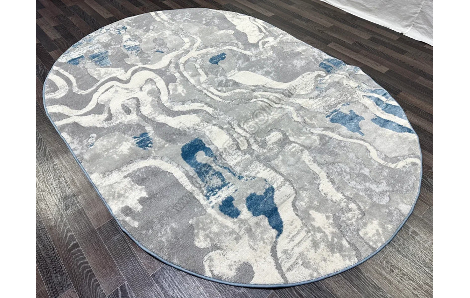 Ковер турецкий D070B_D.GREY коллекции Bojnord овальный