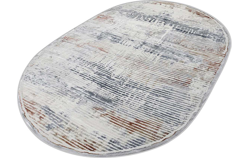 Турецкий ковер Regnum 37368A OVAL BLUE / L.GREY