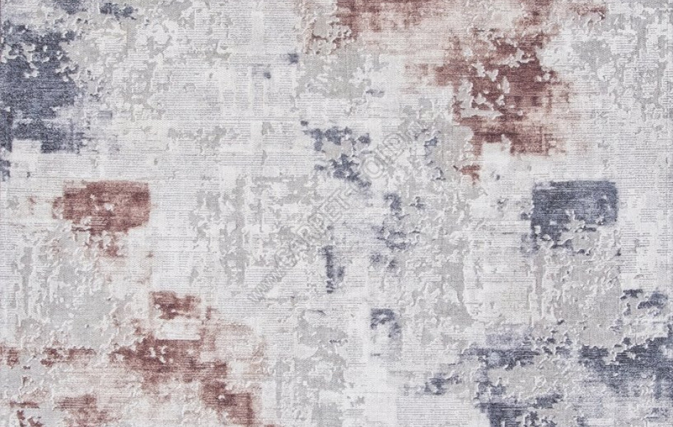 Ковер AB105A - GREY / RED - Прямоугольник - коллекция LOTUS