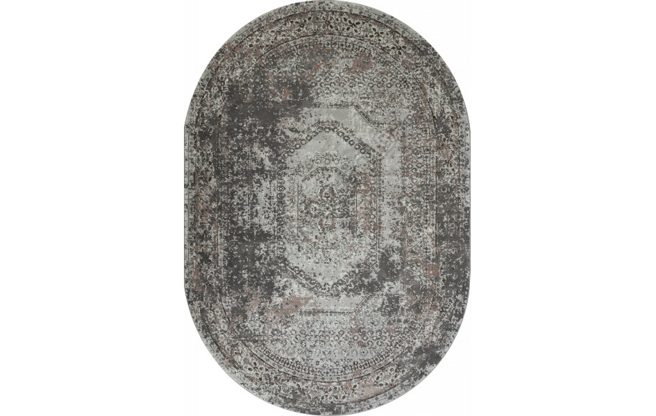 Ковер F240 - GRAY-BEIGE - Овал - коллекция GRAFF