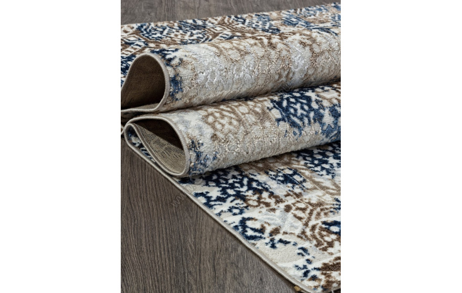 Ковер O1699 - 630 CREAM / BLUE - Прямоугольник - коллекция ANTEP