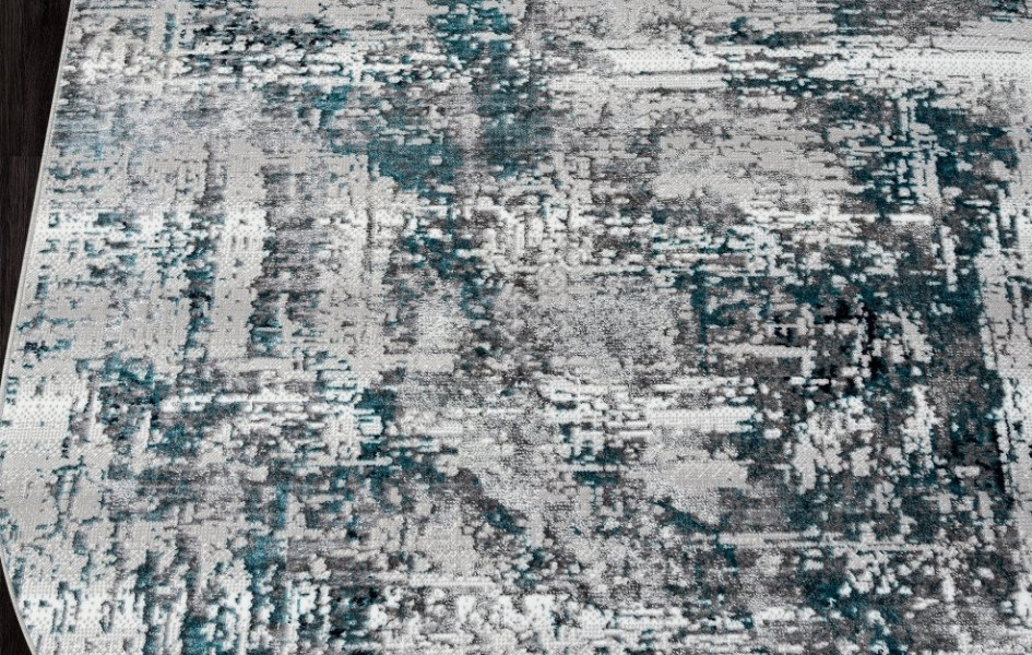 Ковер 00065A - TURQUOISE / GREY - Овал - коллекция PARADIZE
