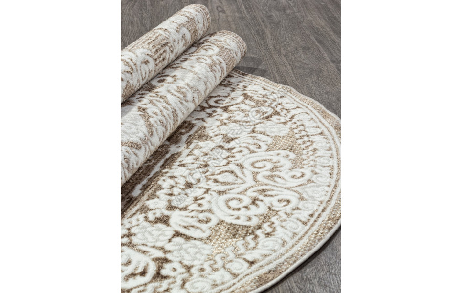 Ковер O1701 - 665 CREAM / VIZON - Овал - коллекция ANTEP