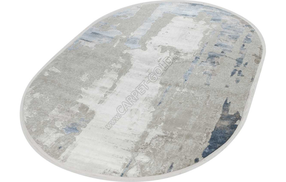 51273B OVAL BLUE / CREAM Nadejda