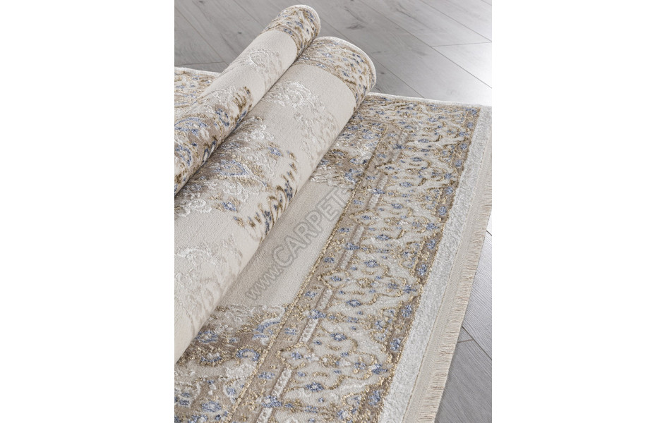 Ковер 27236A - CREAM / NAVY - Прямоугольник - коллекция MOSSO